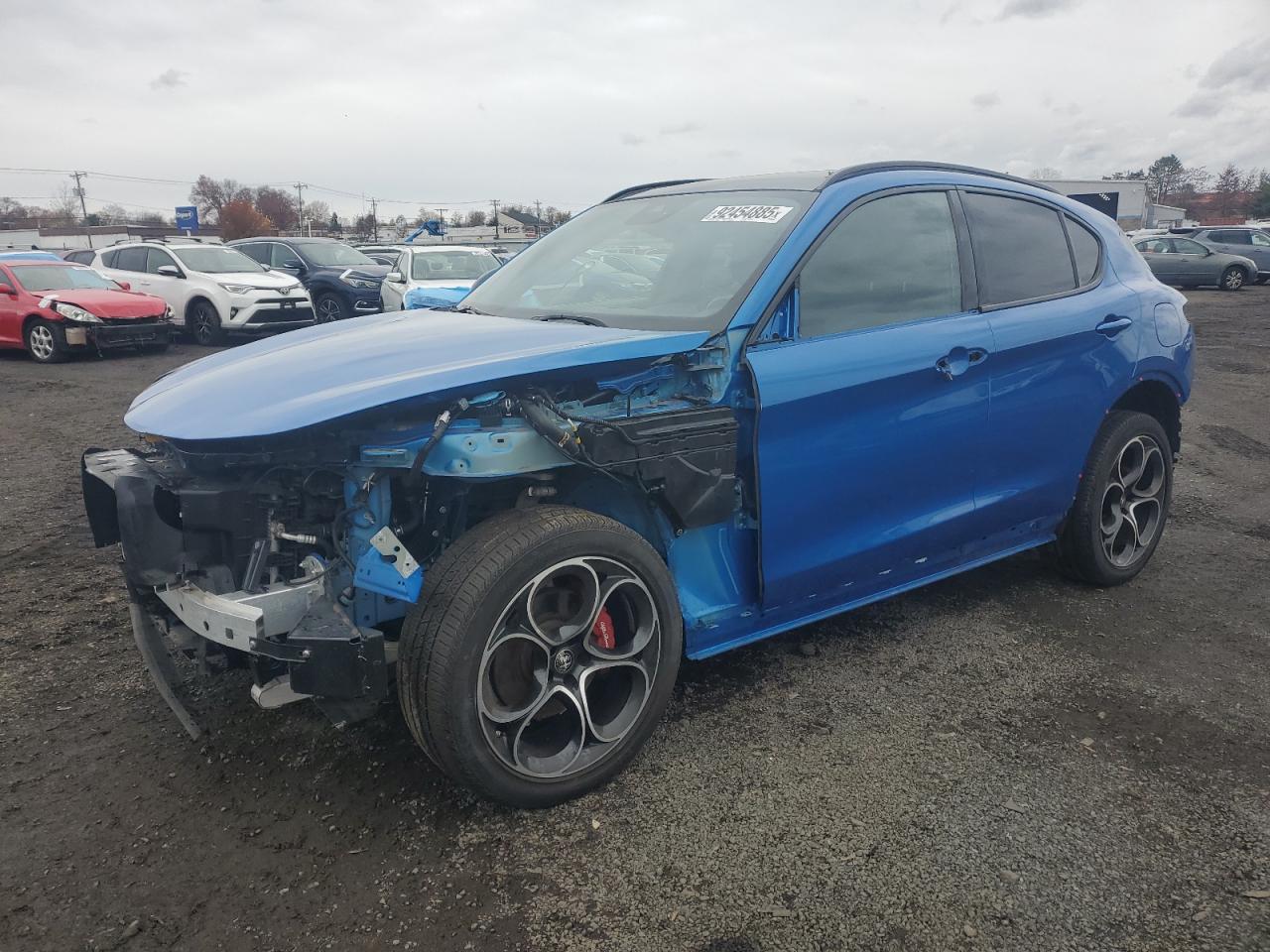 2022 Alfa Romeo Stelvio Ti, VIN ZASPAKBNXN7D31819 — Stripped