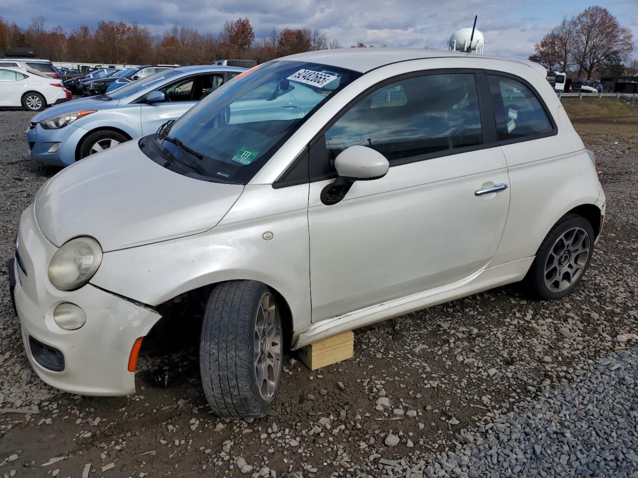 2012 FIAT 500 Sport, VIN 3C3CFFBR0CT105093 — Side