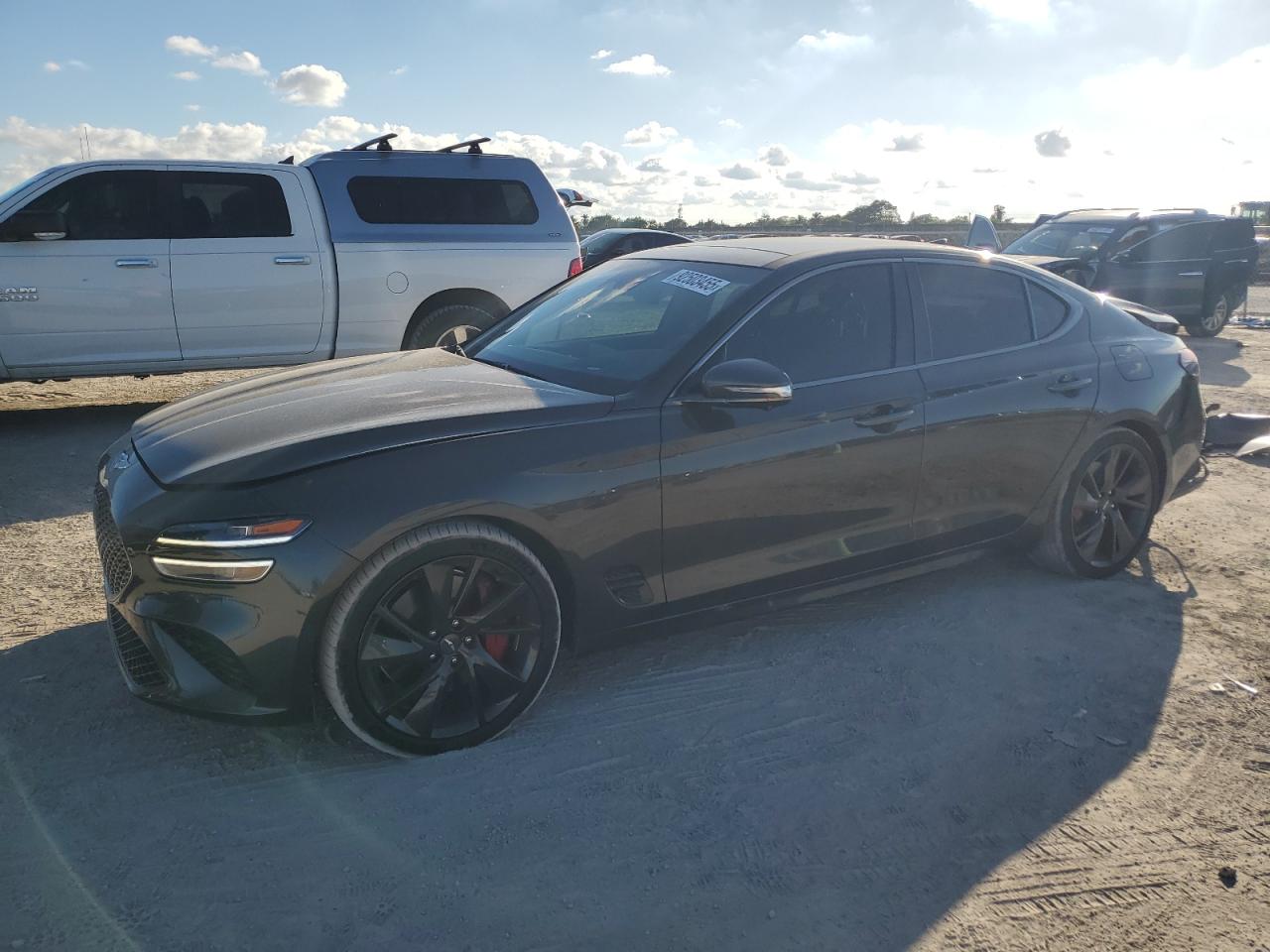 2023 Genesis G70 3.3T, VIN KMTG54TE3PU113461 — Rear end