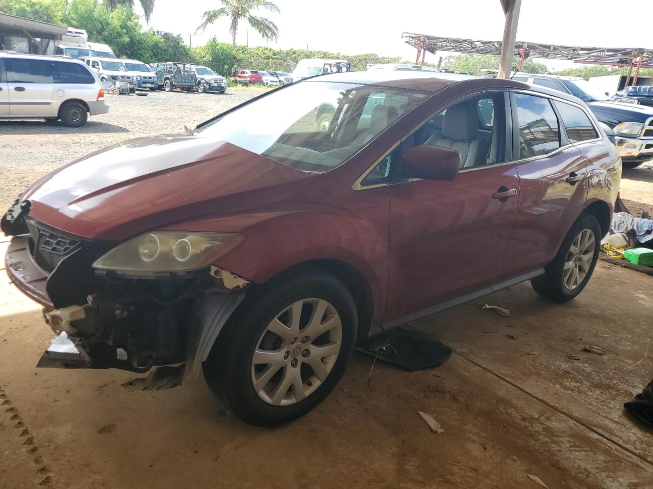 2007 Mazda CX-7 Sport, VIN JM3ER293570153754 — Front end