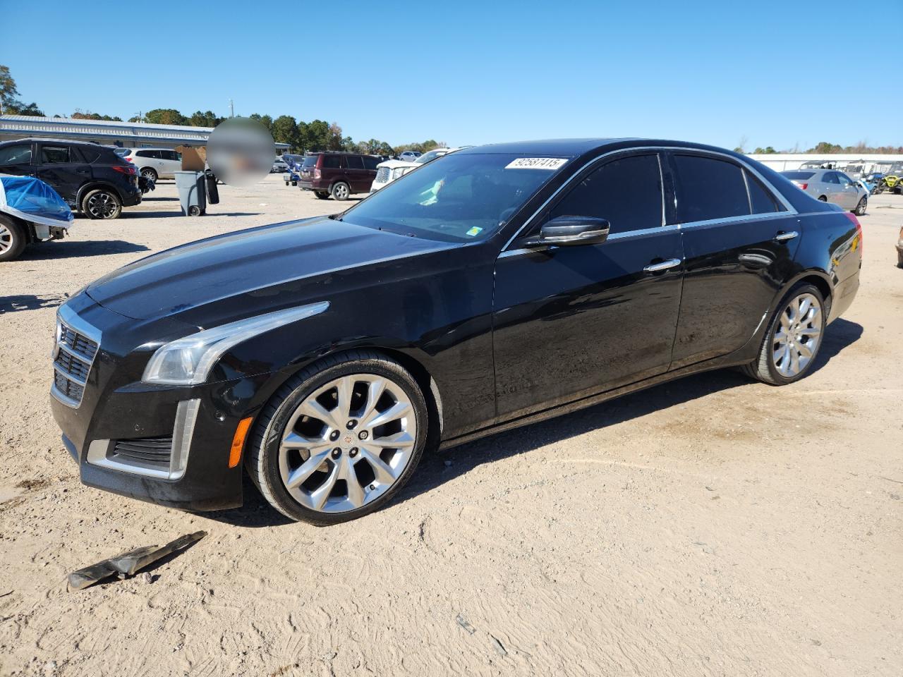 2014 Cadillac CTS Premium RWD, VIN 1G6AT5S32E0172606 — Frame damage