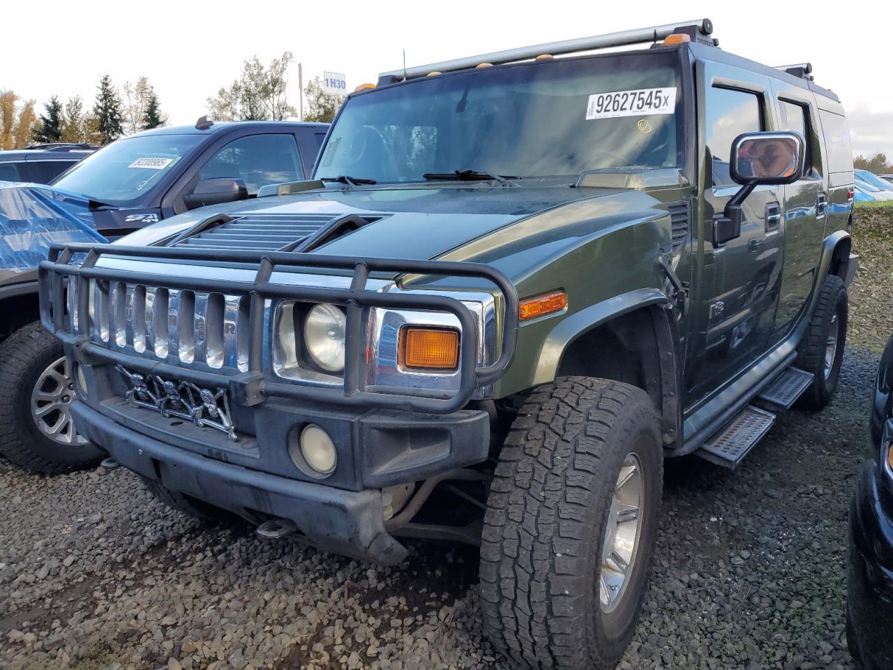 2003 Hummer H2, VIN 5GRGN23U03H116331 — Interior fire
