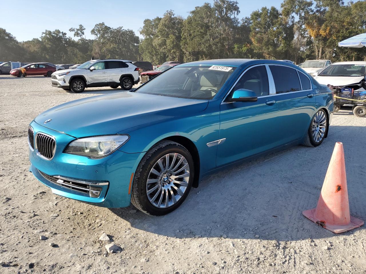 2013 BMW 7 Series 740Li, VIN WBAYE4C5XDDW22653 — Undercarriage