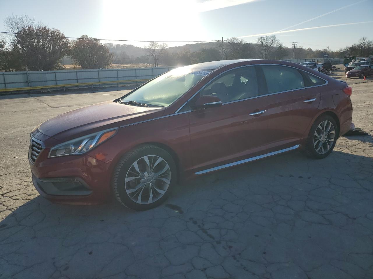 2015 Hyundai Sonata Limited, VIN 5NPE34AB9FH113803 — Engine fire