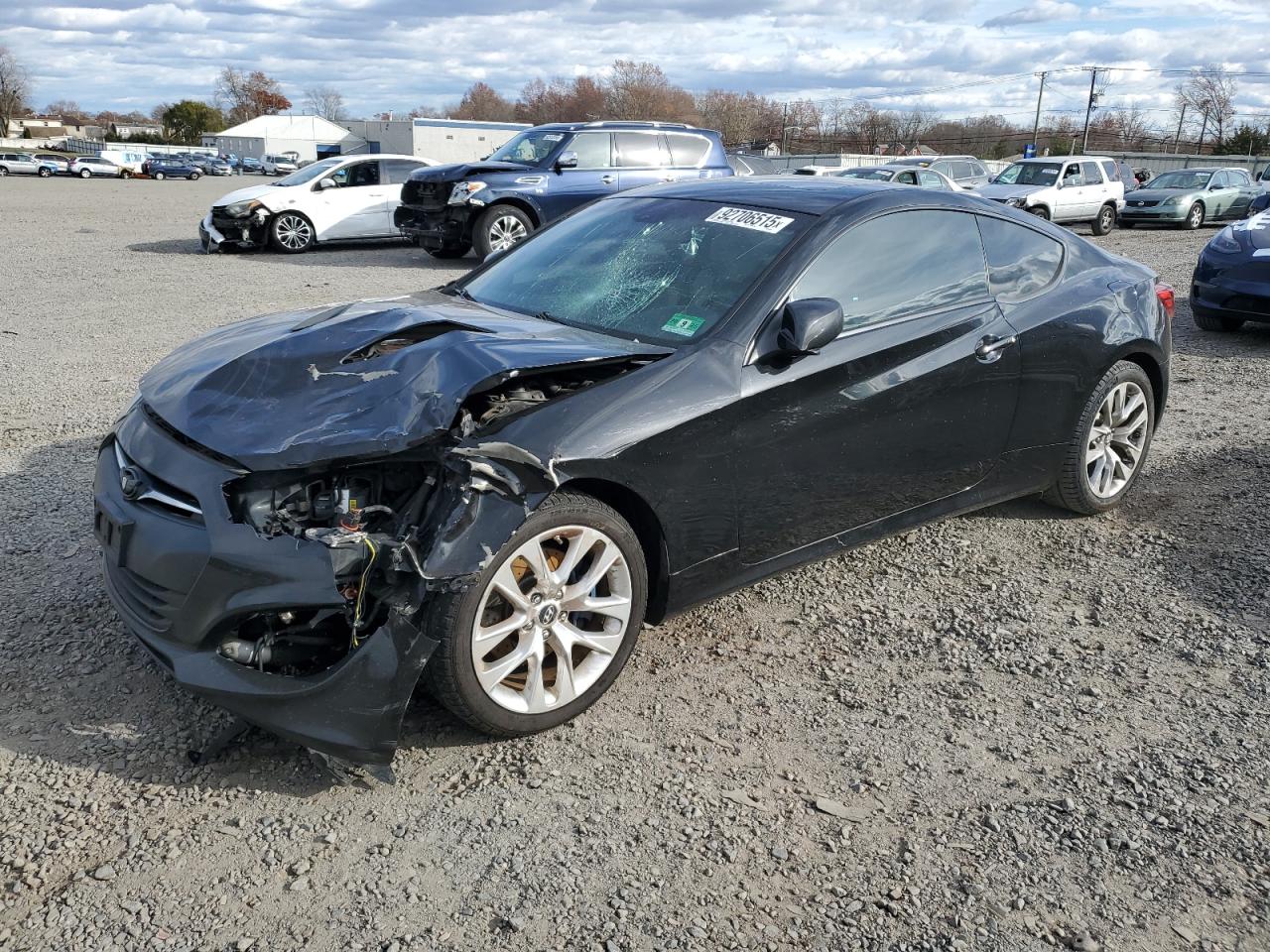 2013 Hyundai Genesis Coupe Premium, VIN KMHHT6KD0DU087633 — Front end