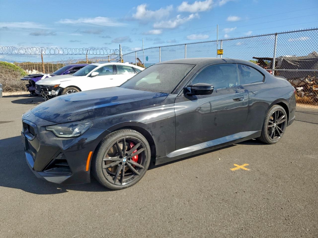2022 BMW 2 Series M240i xDrive, VIN 3MW53CM02N8C78644 — Undercarriage