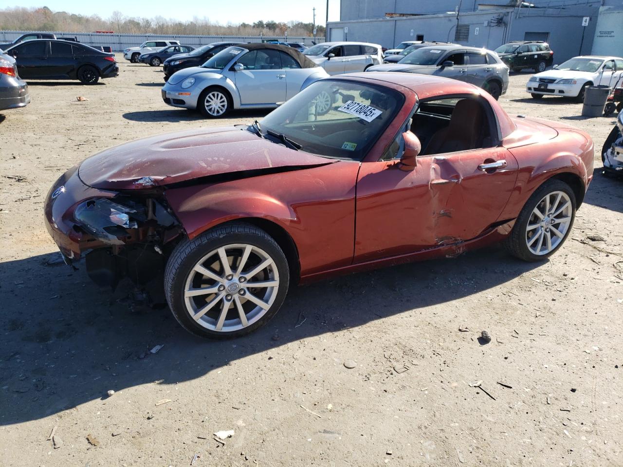 2008 Mazda MX-5 Miata Grand Touring, VIN JM1NC26F080156717 — Front end