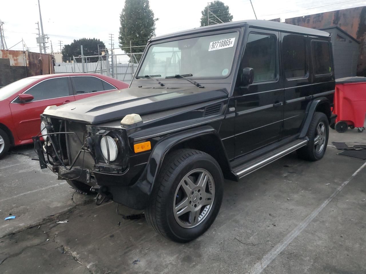 2002 Mercedes-Benz G 500, VIN WDCYR49E82X132751 — Front end