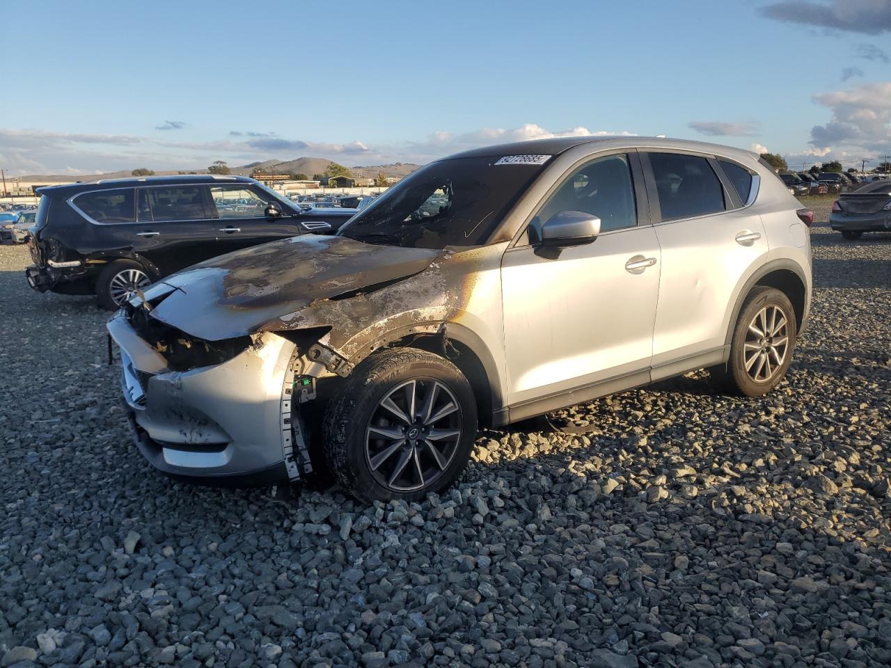 2018 Mazda CX-5 Touring, VIN JM3KFACM4J0337906 — Engine fire