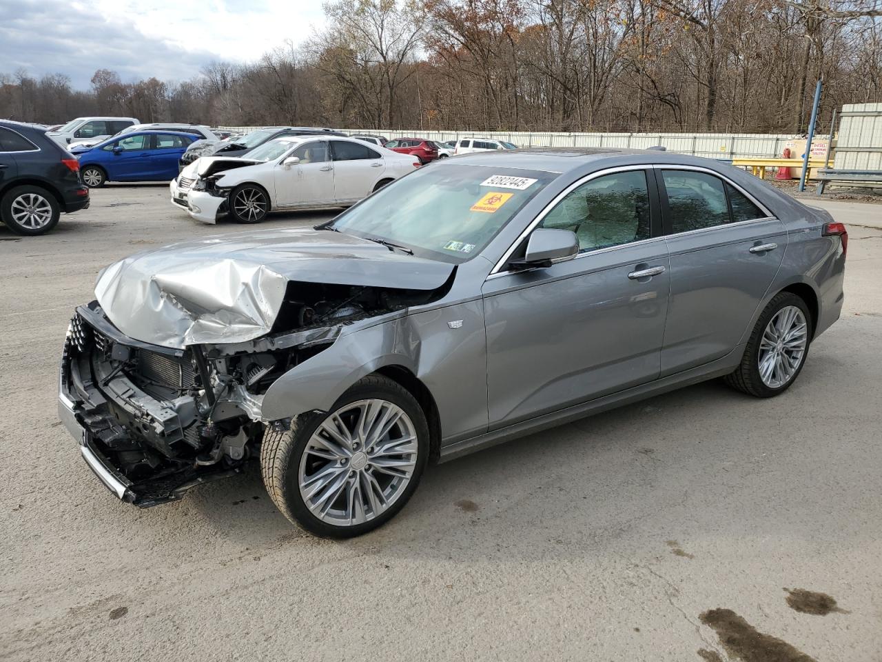 2025 Cadillac CT4 Premium Luxury, VIN 1G6DF5RK4S0101727 — Frame damage