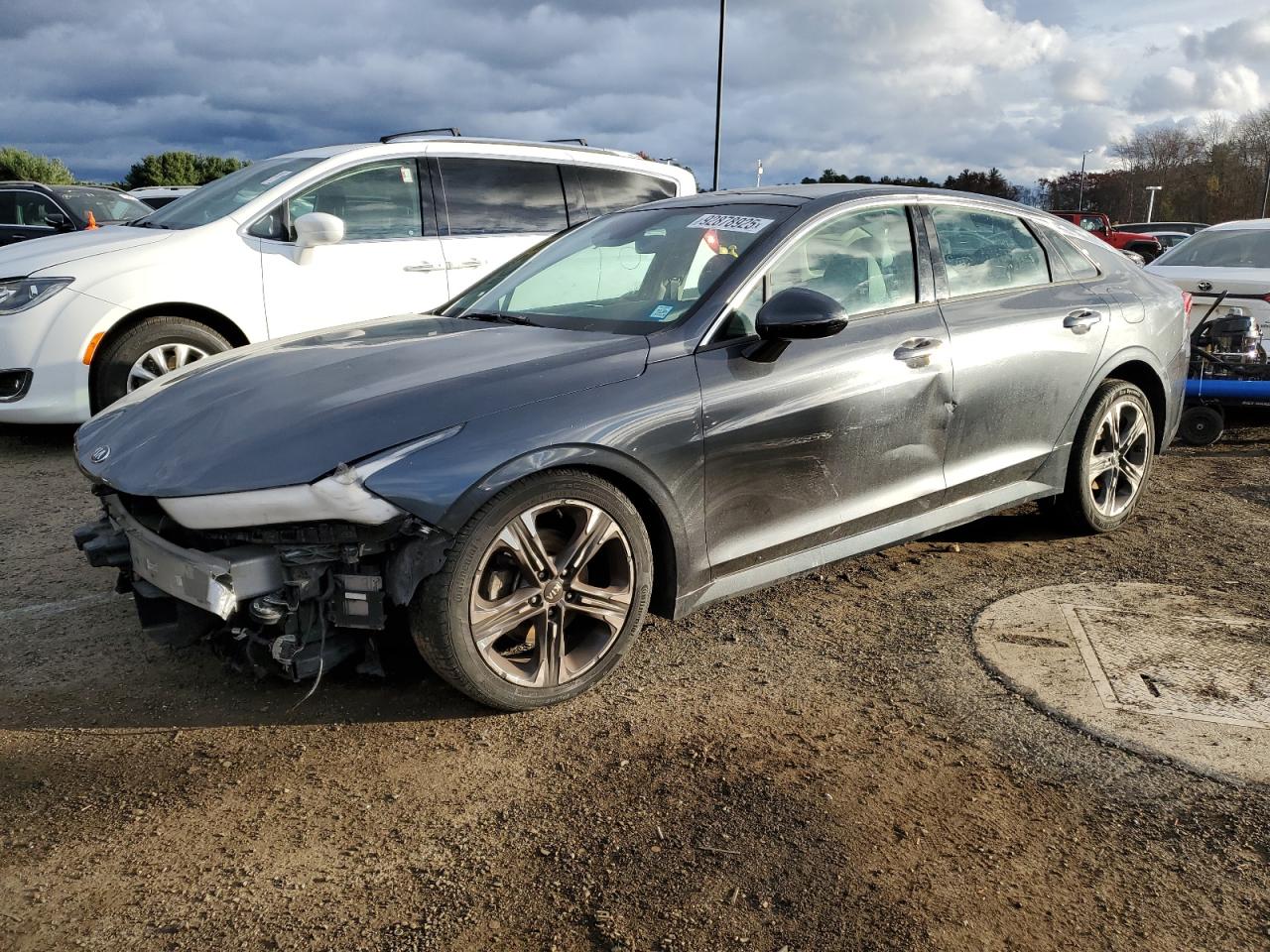 2021 Kia K5 EX, VIN 5XXG34J29MG031314 — Front end
