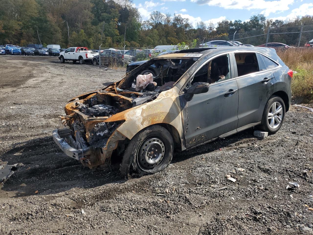 2015 Acura RDX Technology, VIN 5J8TB4H51FL013427 — Engine fire