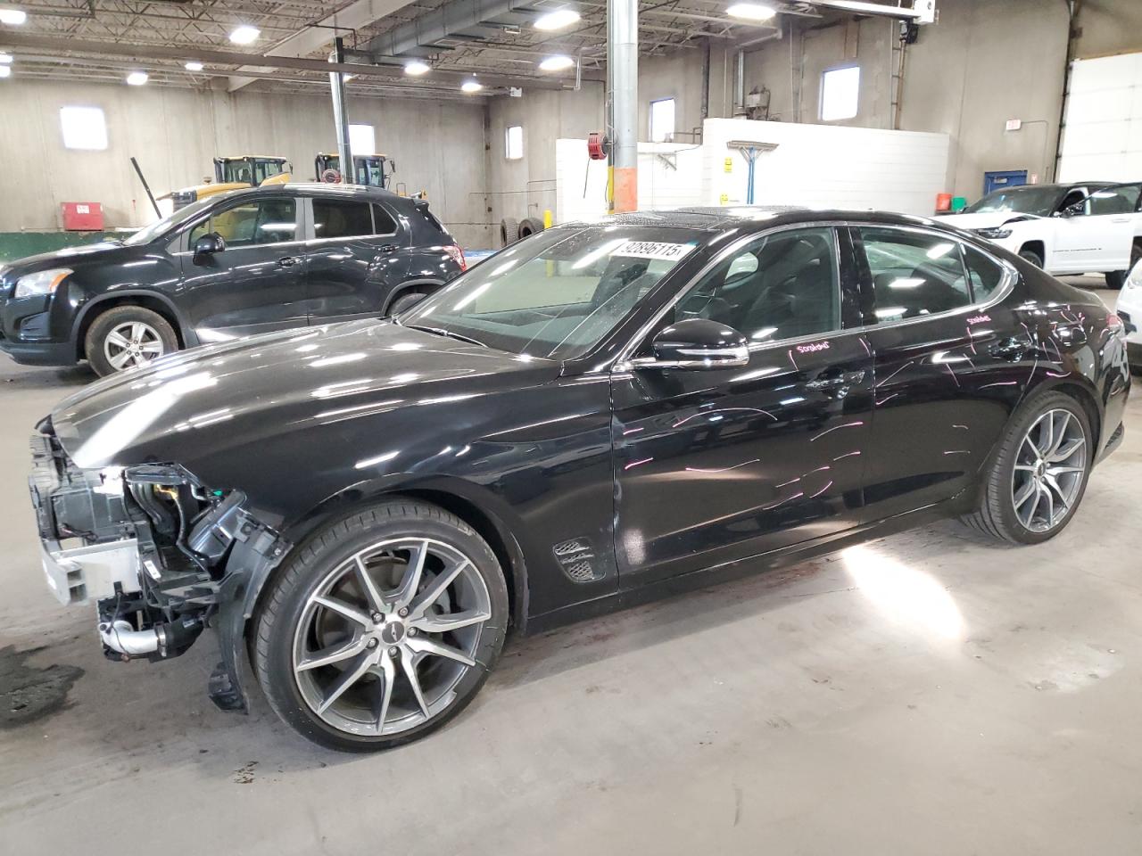 2022 Genesis G70 2.0T, VIN KMTG34TA7NU091058 — Front end