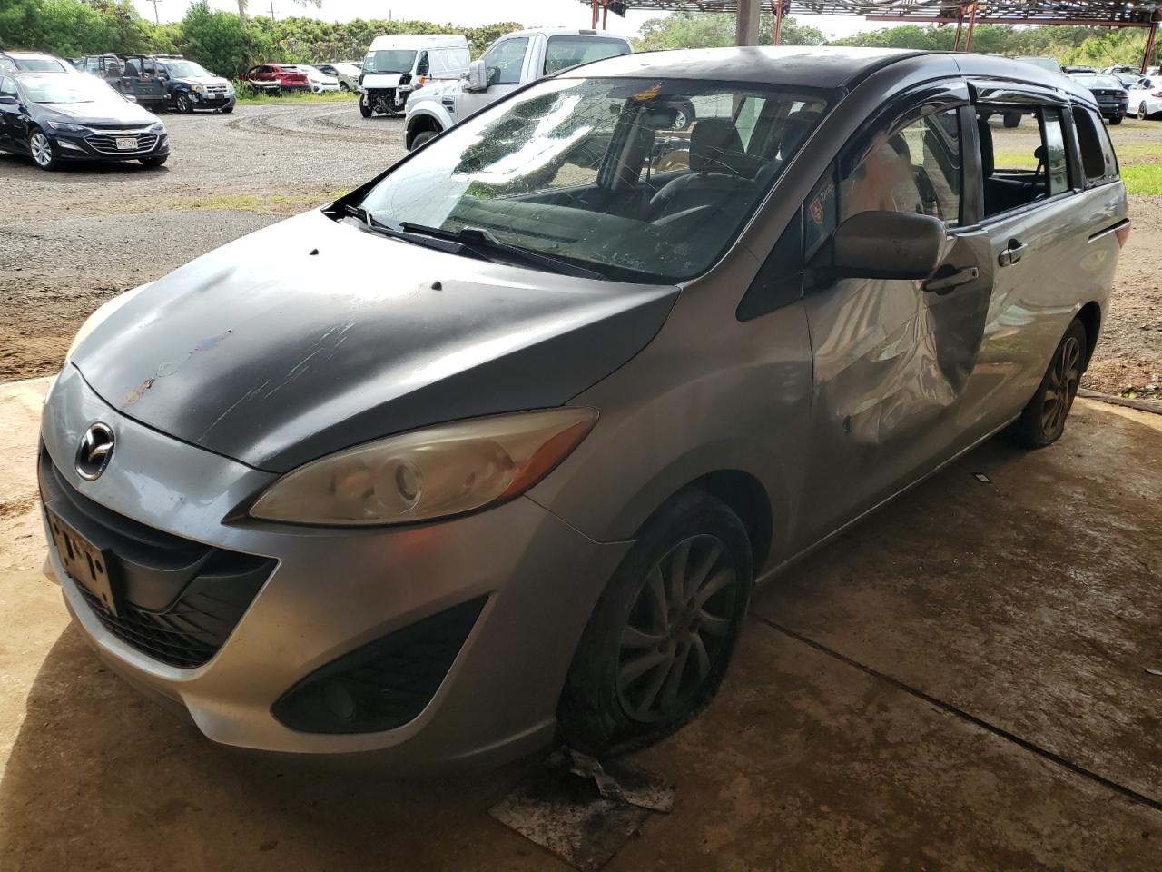2012 Mazda 5 Sport, VIN JM1CW2BL8C0113861 — Vandalism
