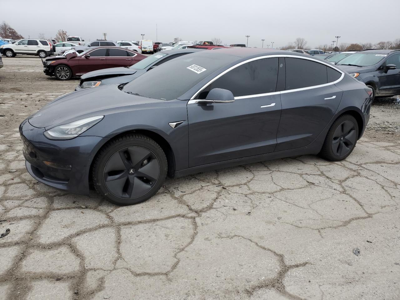 2018 Tesla Model 3 Long Range Battery, VIN 5YJ3E1EB0JF093104 — Auction photo 1 of 4