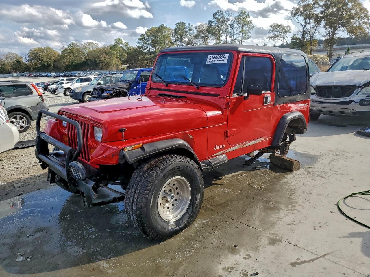 1991 Jeep Wrangler S, VIN 2J4FY19P9MJ141775 — Rear end