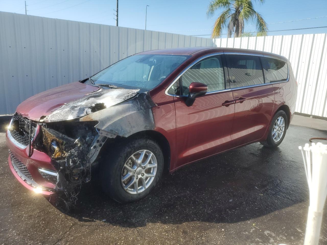 2023 Chrysler Pacifica Touring L, VIN 2C4RC1BG7PR508092 — Engine fire
