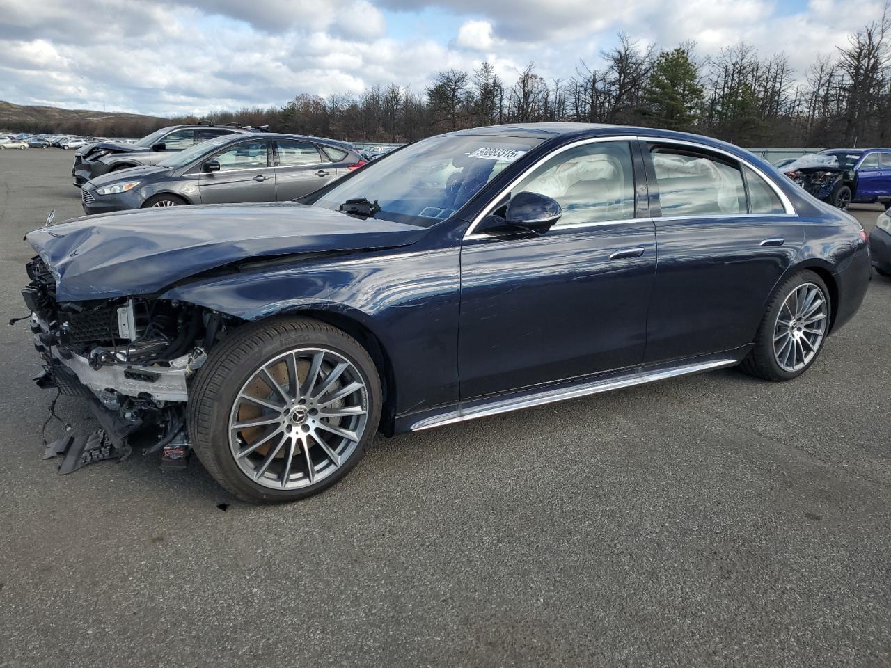 2025 Mercedes-Benz S 580, VIN W1K6G7GB0SA344002 — Front end