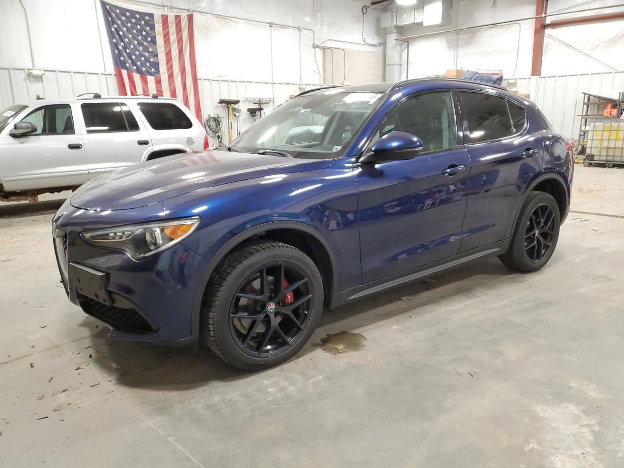 2018 Alfa Romeo Stelvio Sport, VIN ZASFAKPN5J7B87577 — Вода / потоп