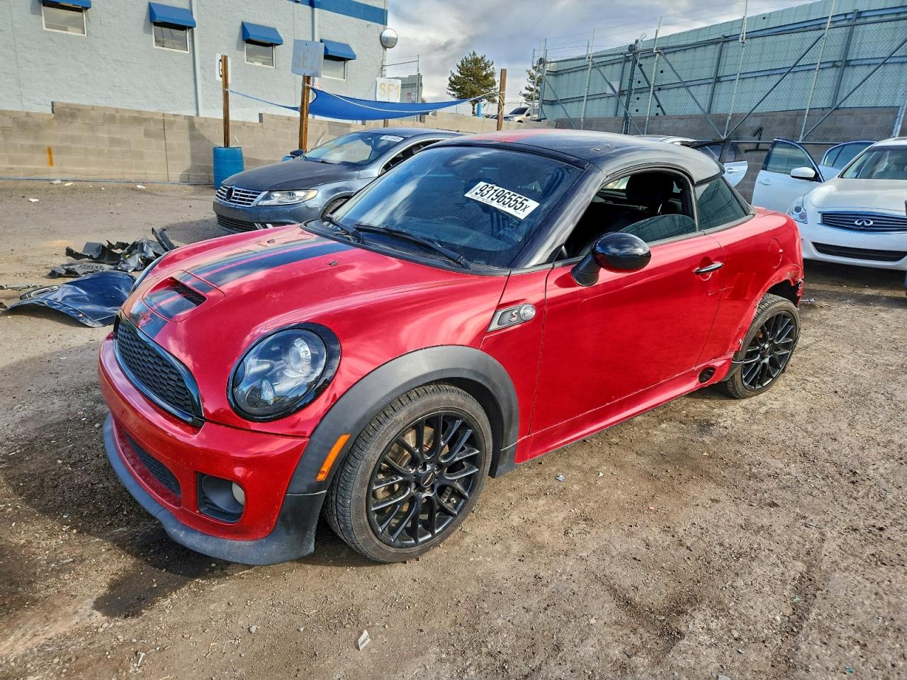 2012 MINI Coupe S, VIN WMWSX3C51CT155296 — Rear end