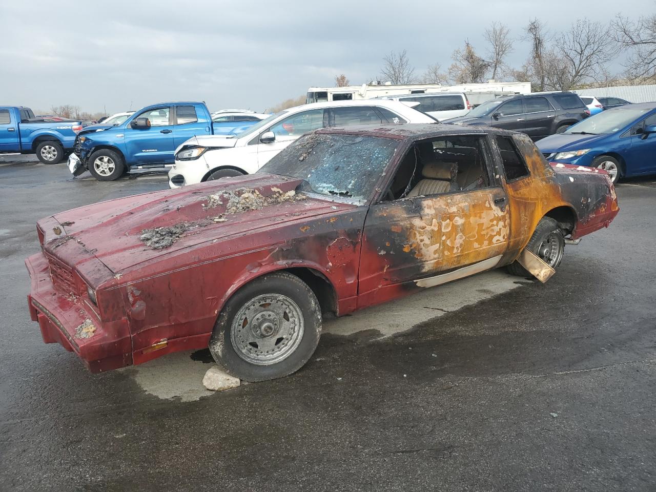 1984 Chevrolet Monte Carlo, VIN 1G1AZ3793ER225699 — Burn