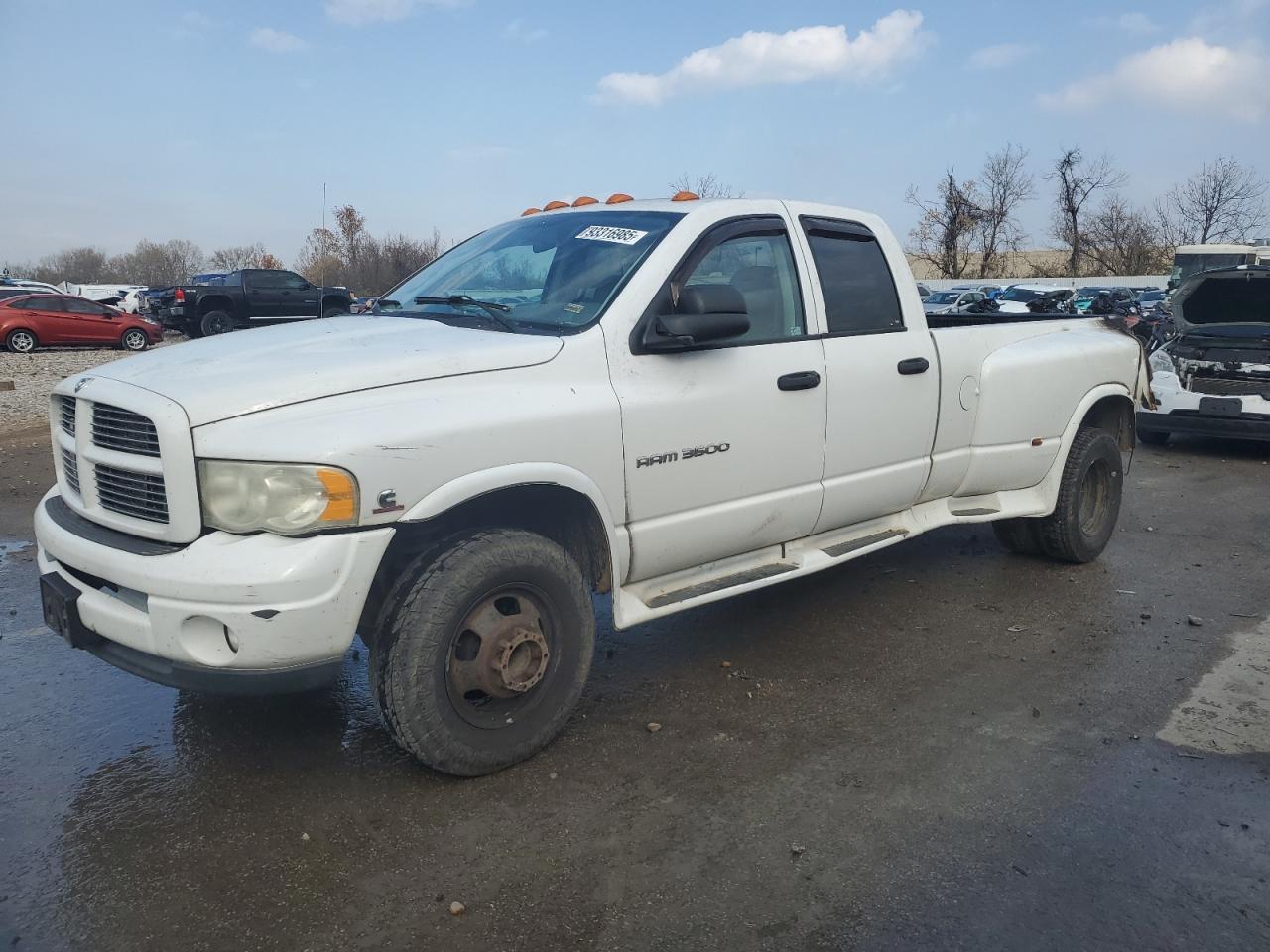 2003 Dodge 3500 ST, VIN 3D7MU48623G766761 — Burn