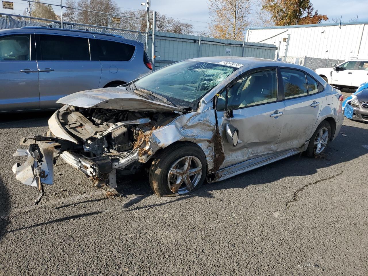2021 Toyota Corolla L, VIN JTDDPMAE1MJ120646 — Front end