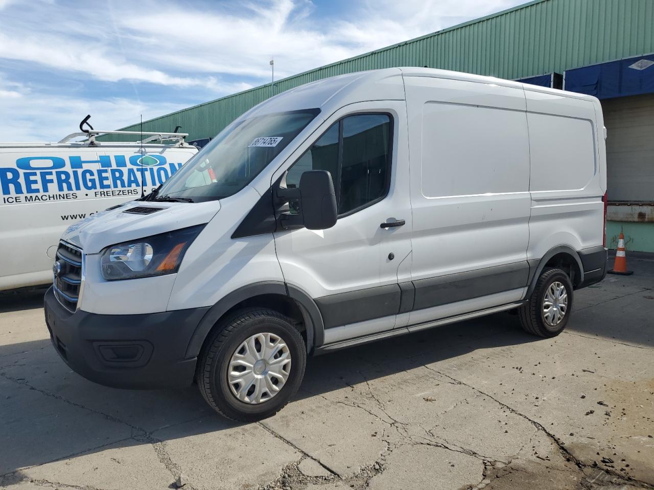 2023 Ford E-Transit Cargo, VIN 1FTBW9CK7PKA43922 — Rear end