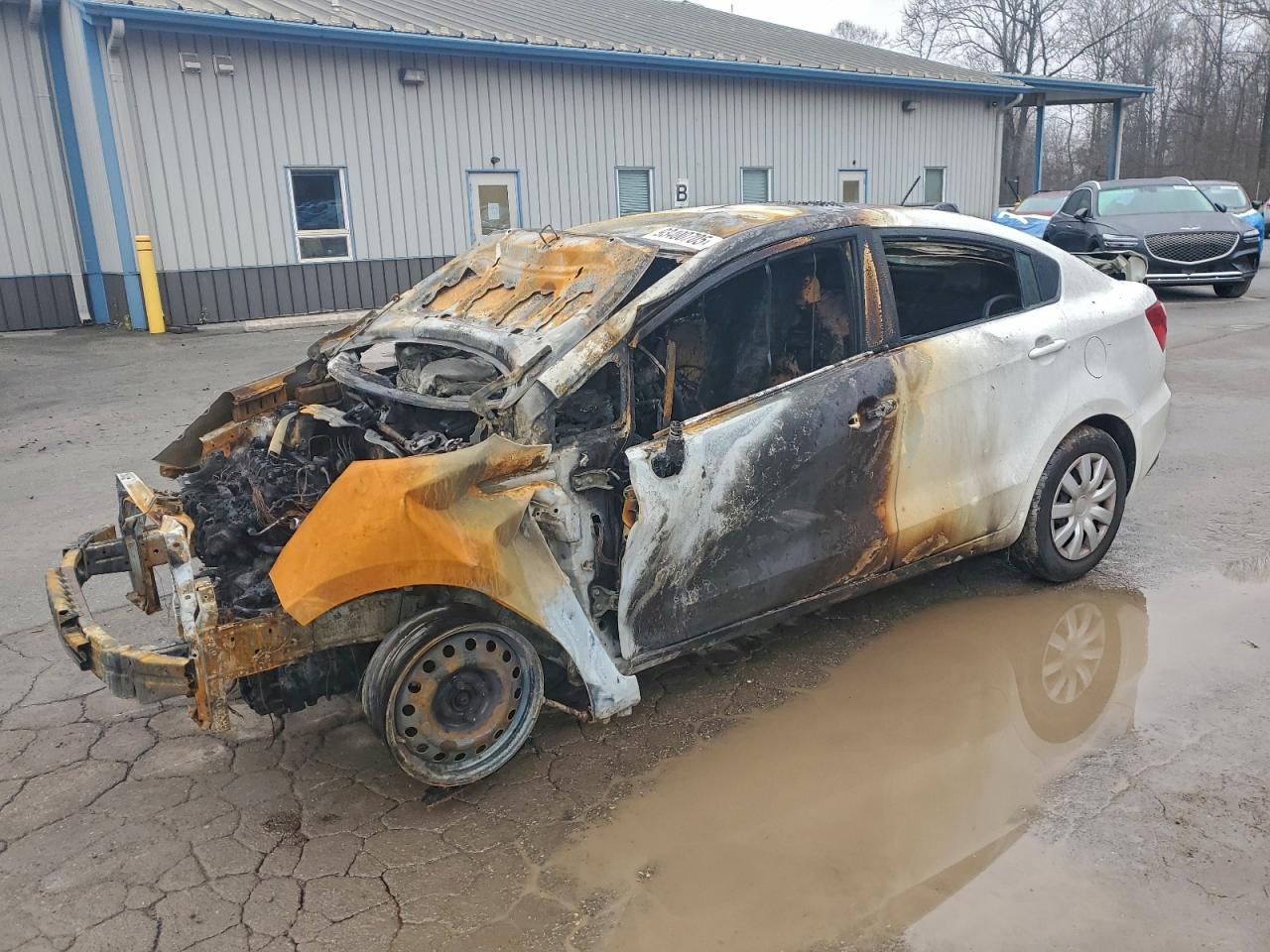 2016 Kia Rio LX, VIN KNADM4A31G6595273 — Burn