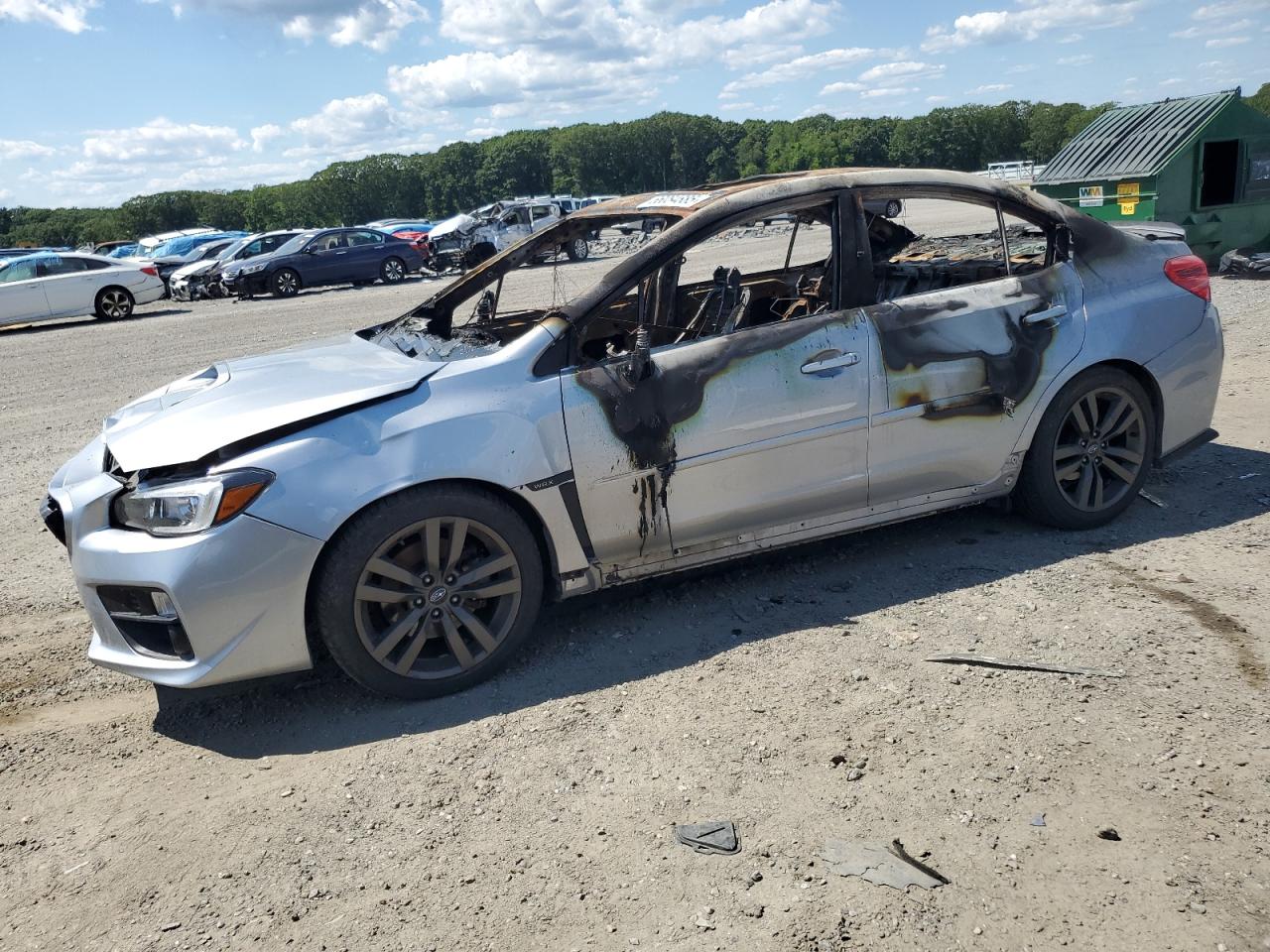 2015 Subaru WRX Limited, VIN JF1VA1G65F9807692 — Interior fire