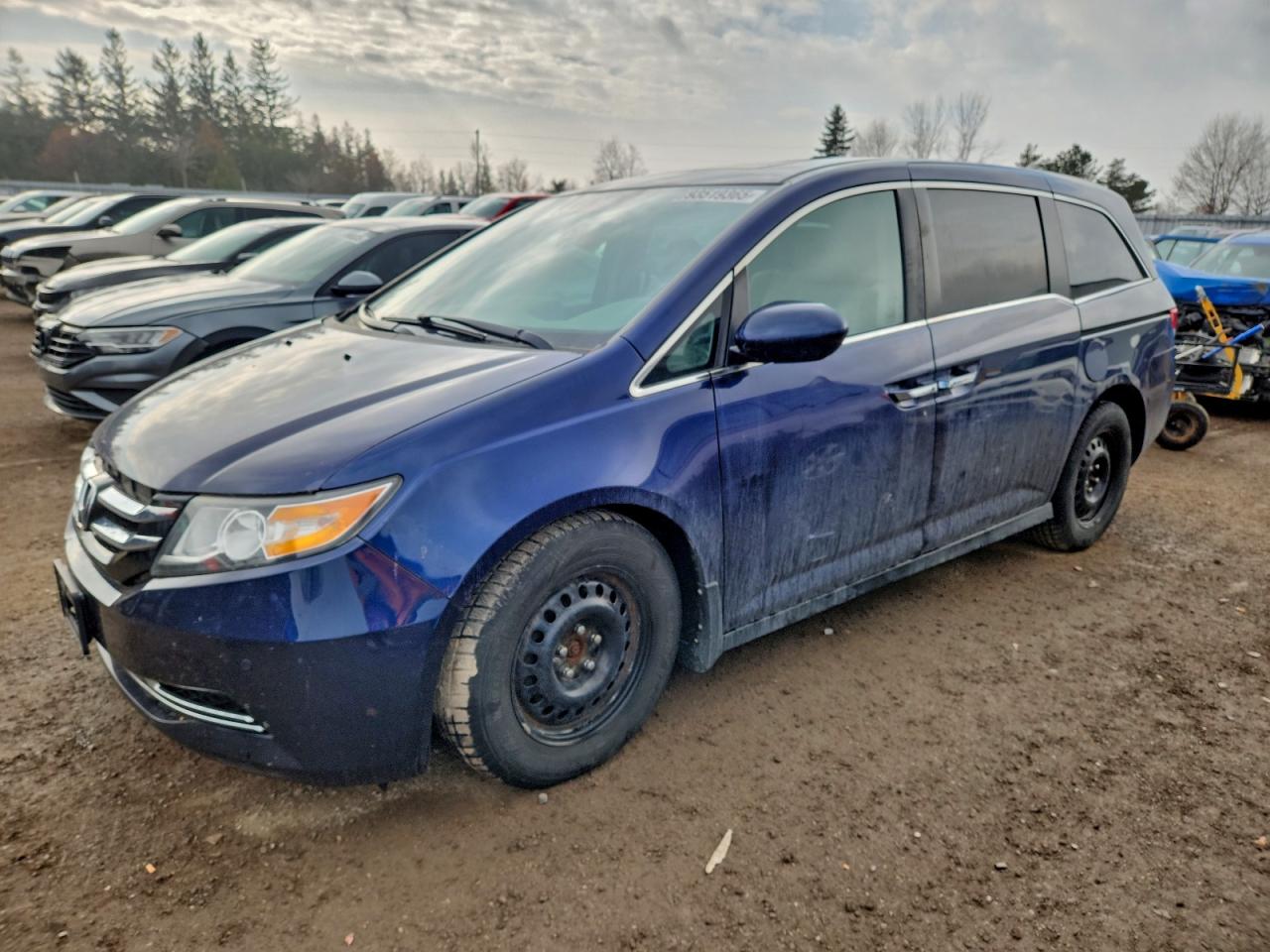 2016 Honda Odyssey EX-L, VIN 5FNRL5H64GB501652 — Engine fire