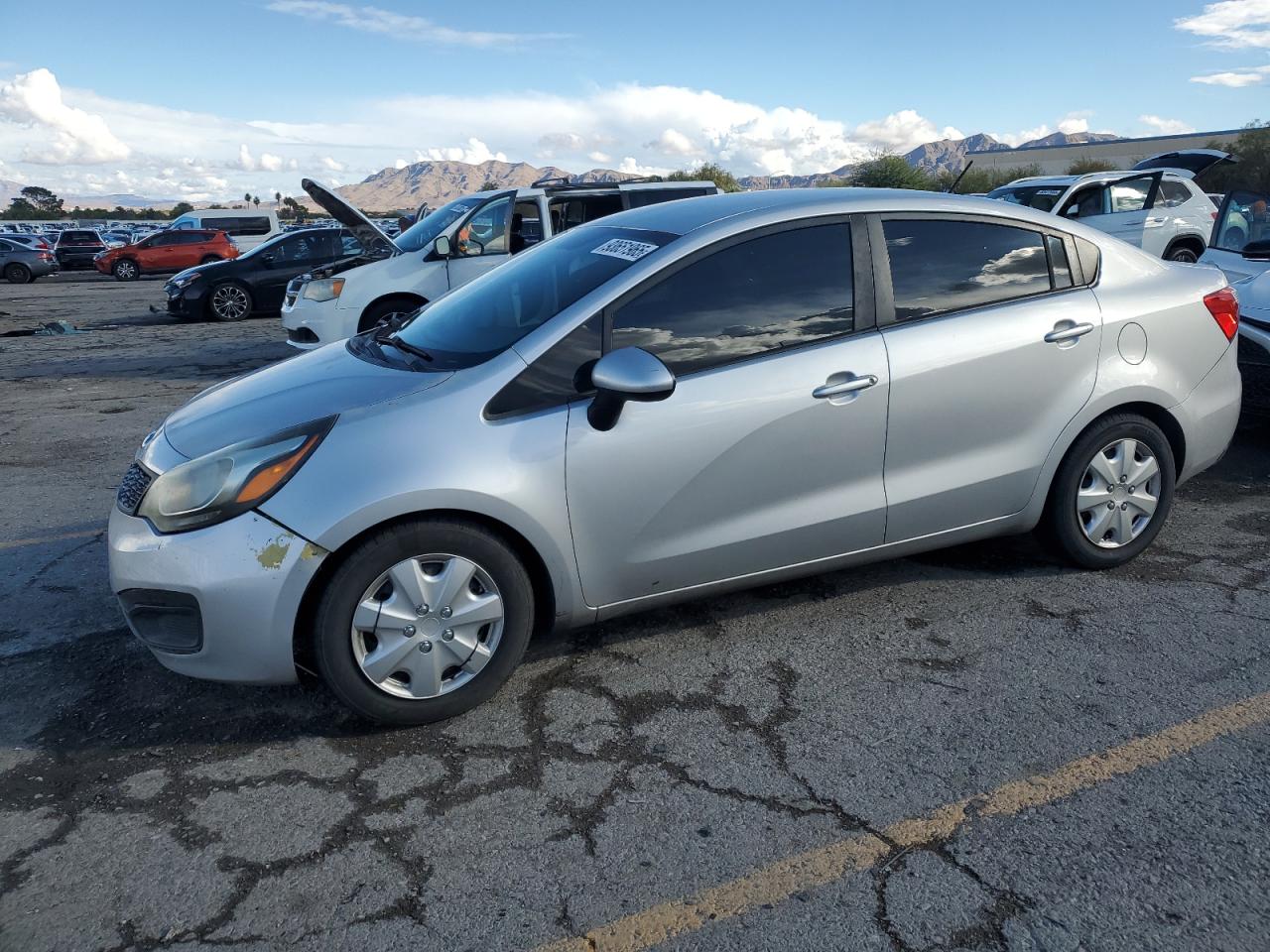 2013 Kia Rio LX, VIN KNADM4A34D6312408 — Front end