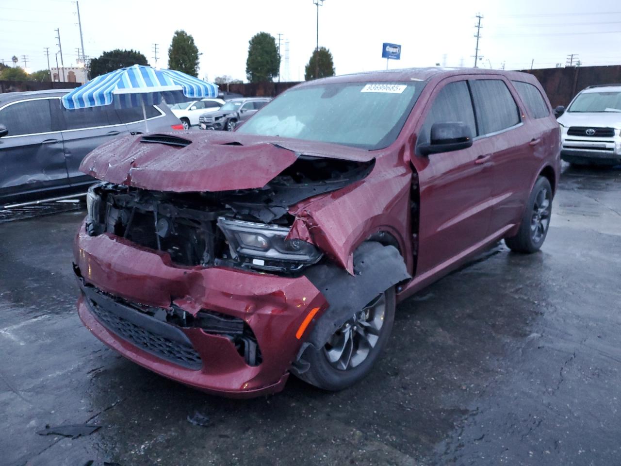 2021 Dodge Durango GT Plus, VIN 1C4RDHDG4MC544362 — Front end