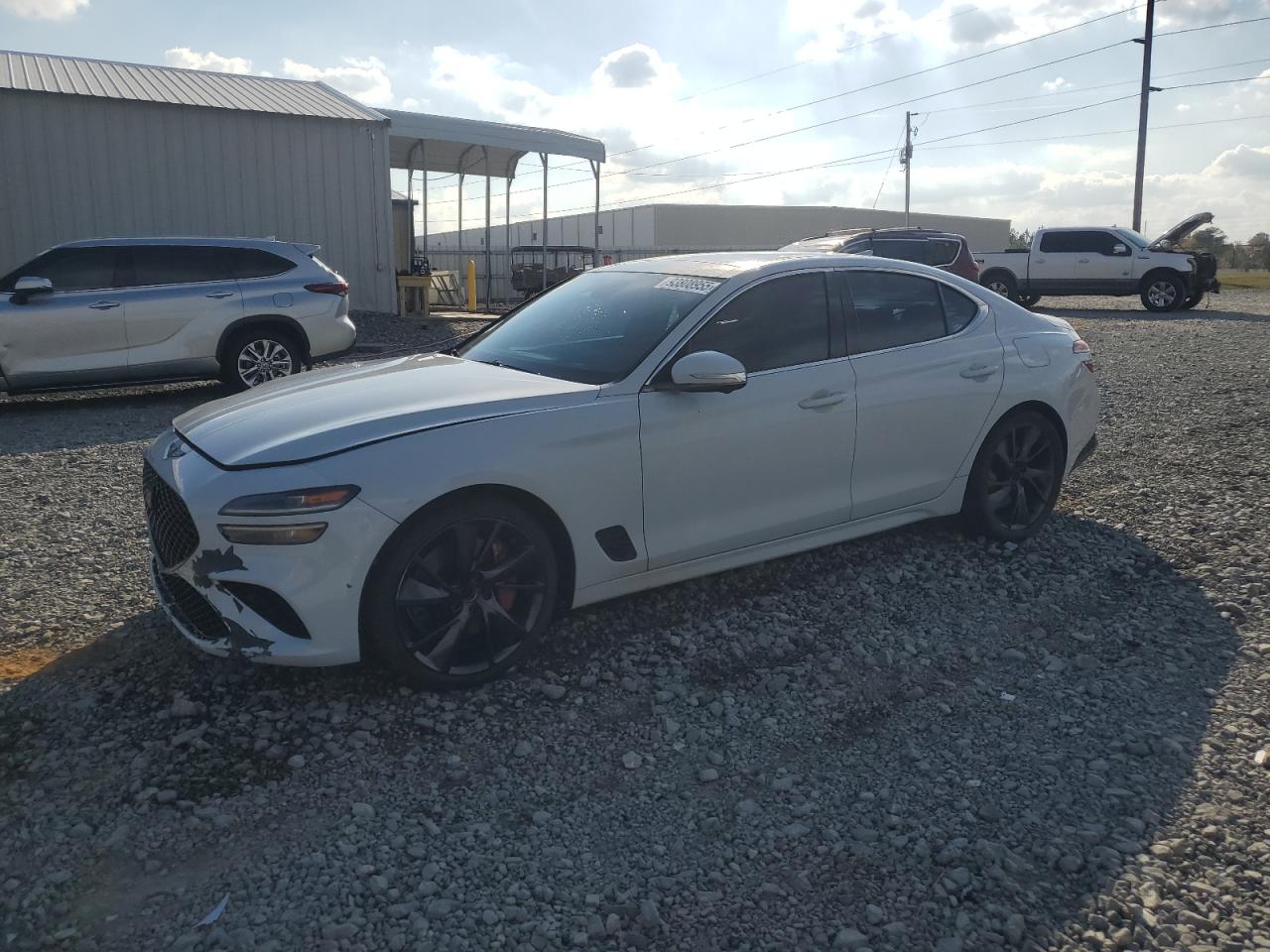 2022 Genesis G70 3.3T, VIN KMTG54TE1NU083423 — Front end