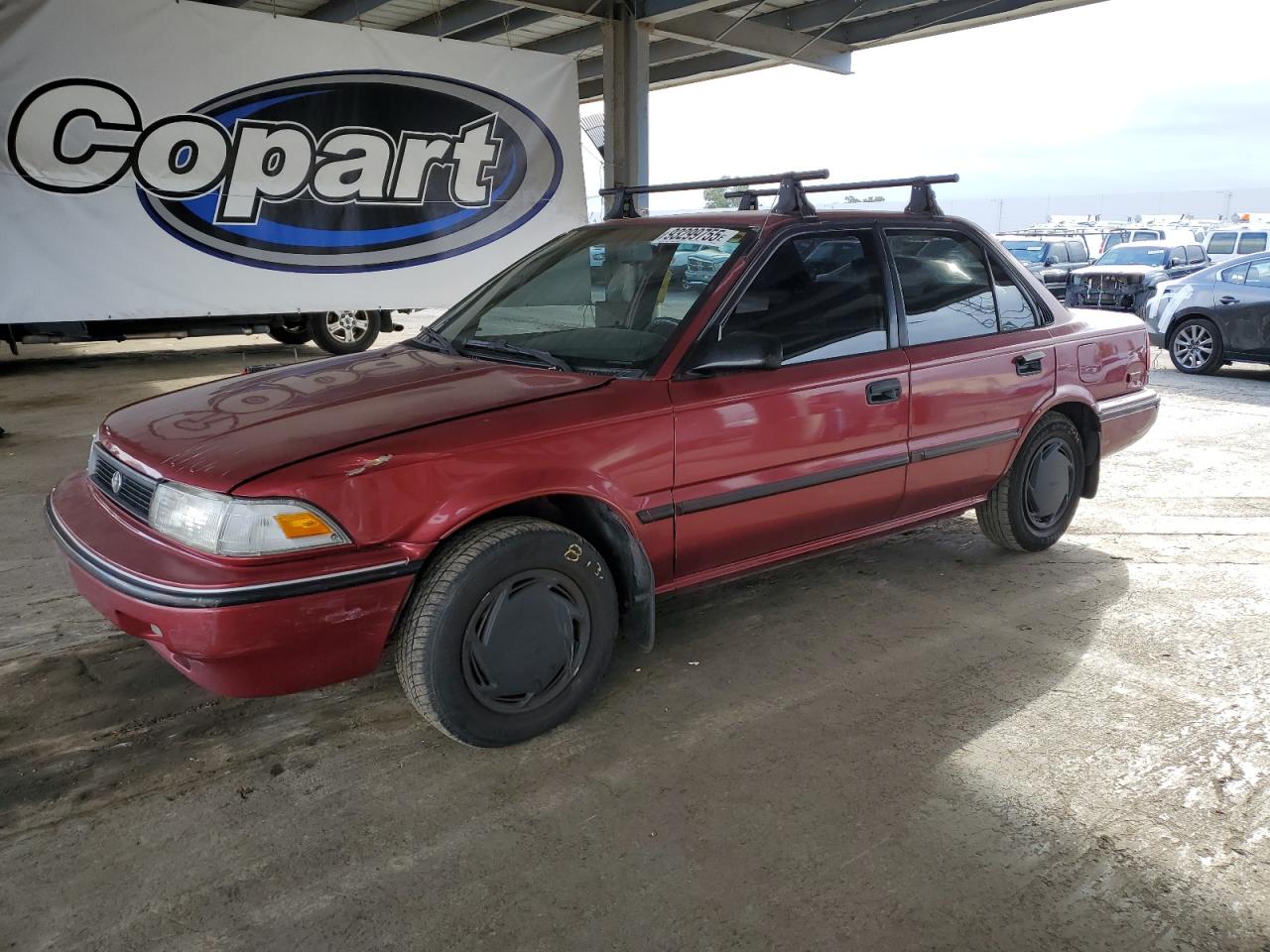 1992 Toyota Corolla, VIN 1NXAE94A8NZ308946 — Front end