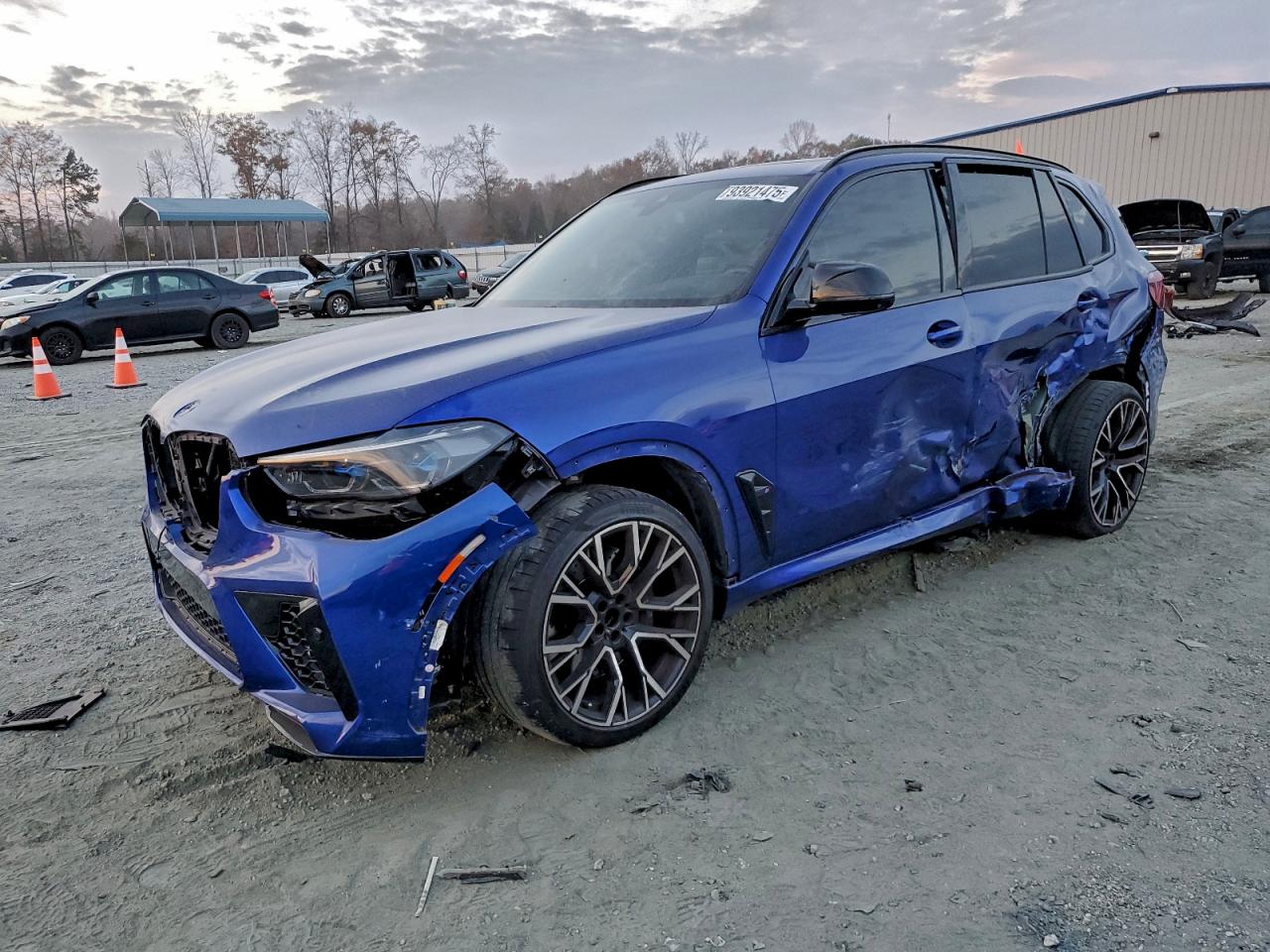 2023 BMW X5 M, VIN 5YMJU0C07P9P94058 — Side