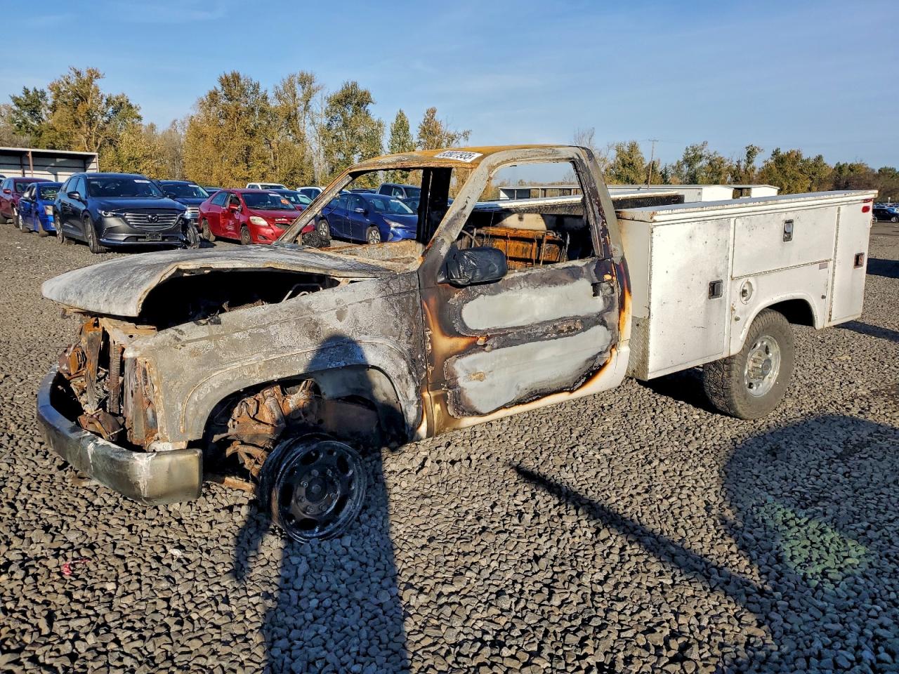 1996 Chevrolet Silverado 3500, VIN 1GCHK34R5TE236318 — Пожар