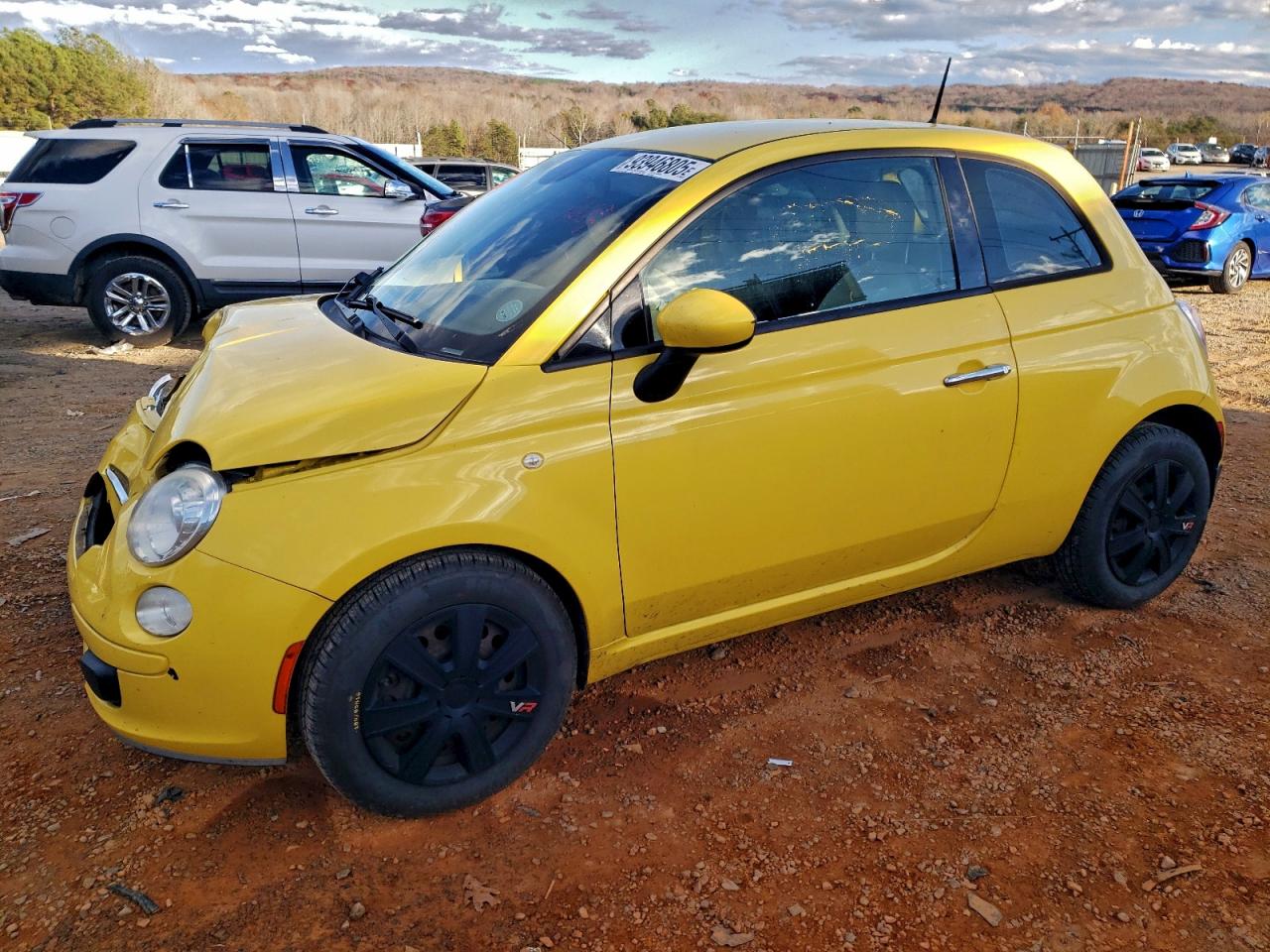 2014 FIAT 500 Pop, VIN 3C3CFFAR6ET243886 — Front end