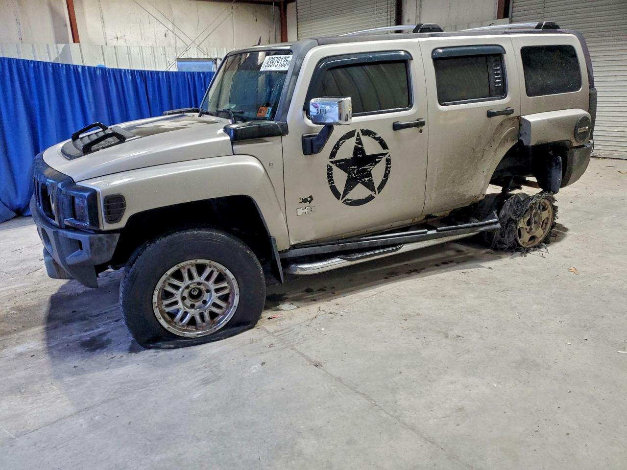 2007 Hummer H3 SUV, VIN 5GTDN13E278217229 — Фото с аукциона