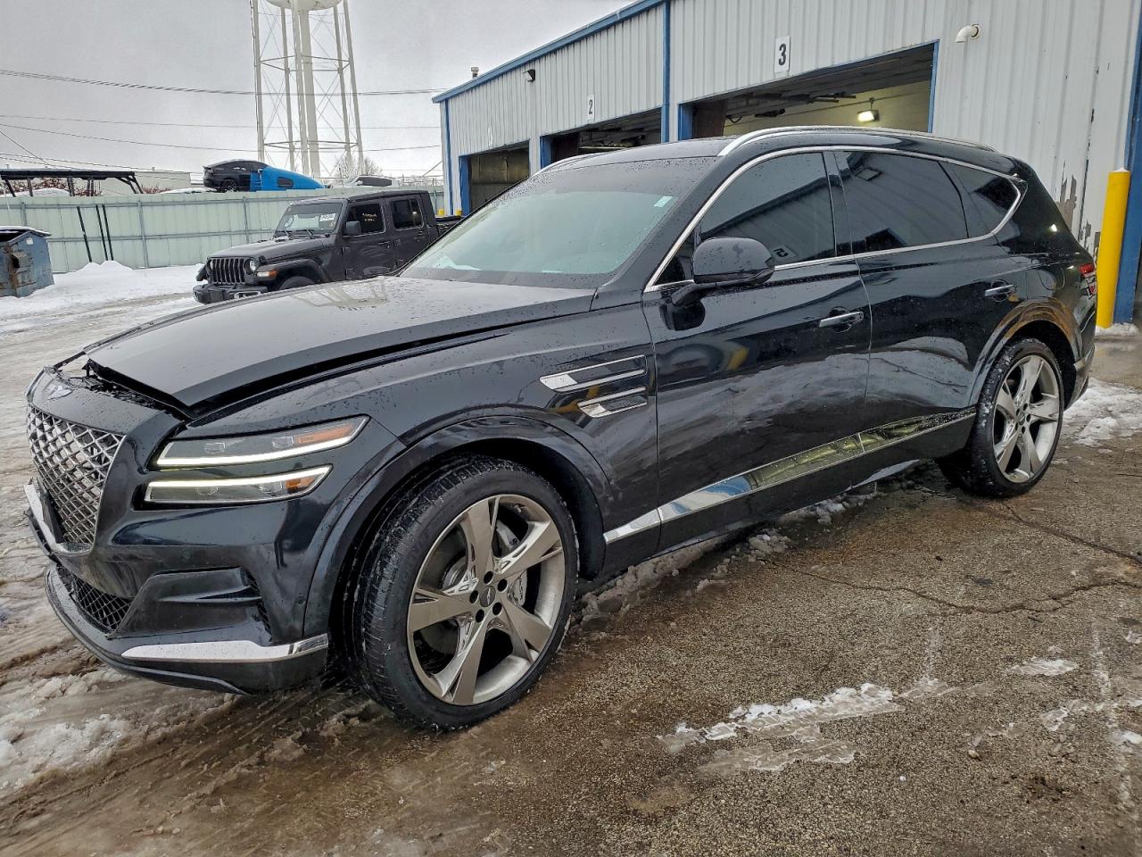 2021 Genesis GV80, VIN KMUHCESC9MU035016 — Front end