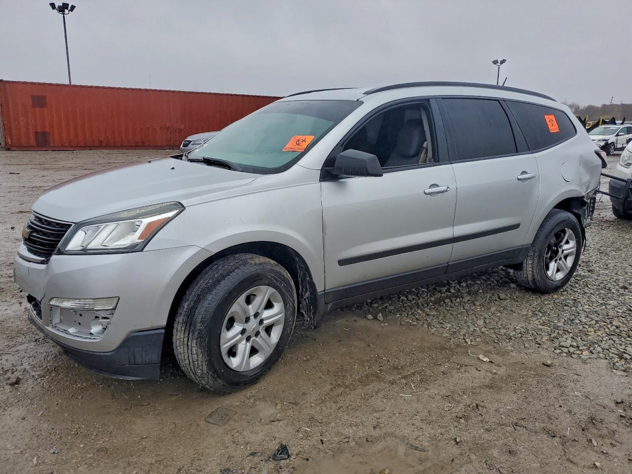 2017 Chevrolet Traverse LS, VIN 1GNKRFED1HJ223075 — Rear end