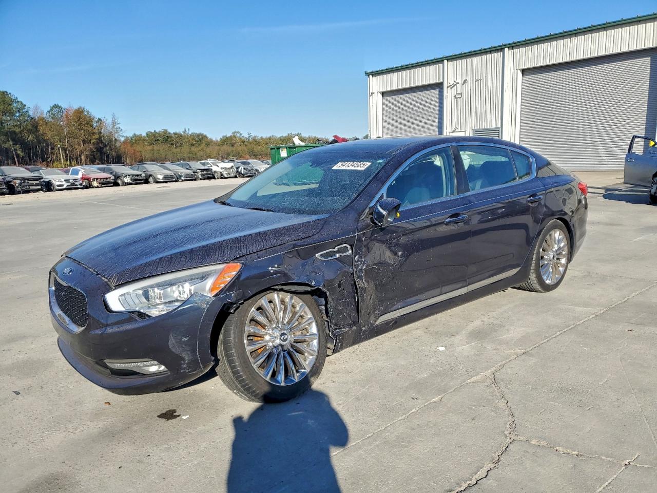 2015 Kia K900 Luxury, VIN KNALW4D48F6021598 — Front end