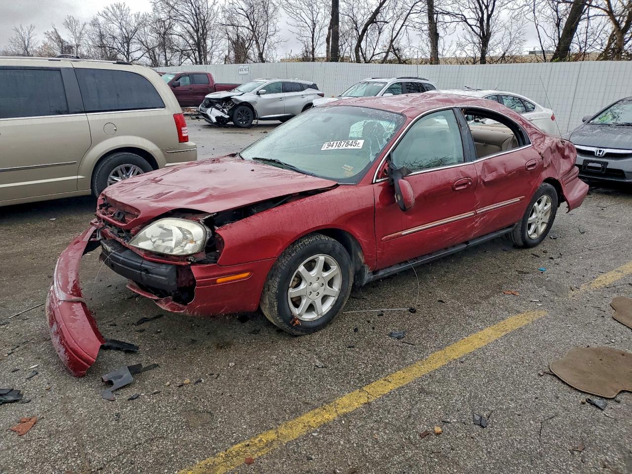 2002 Mercury Sable GS, VIN 1MEFM50U92A645949 — Rollover