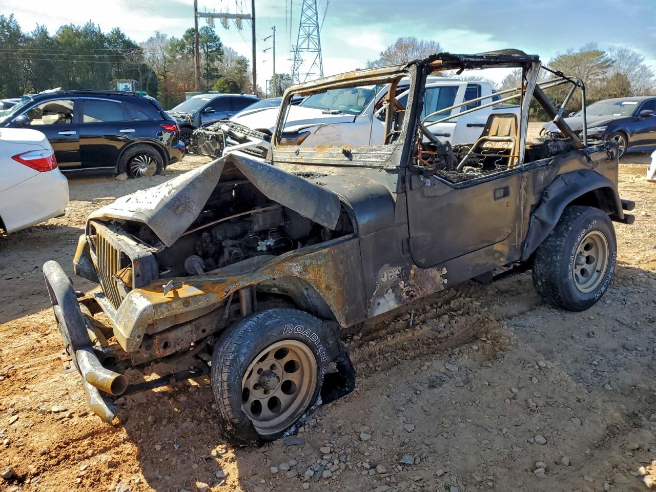 1991 Jeep Wrangler S, VIN 2J4FY19P9MJ126029 — Burn
