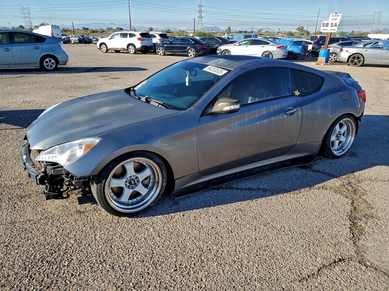 2010 Hyundai Genesis Coupe Grand Touring, VIN KMHHU6KH2AU035917 — Rear end