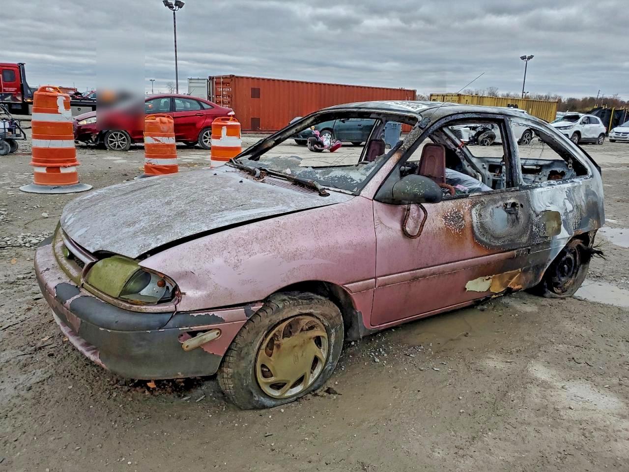 1994 Ford Aspire, VIN KNJLT05H8R6135155 — Burn