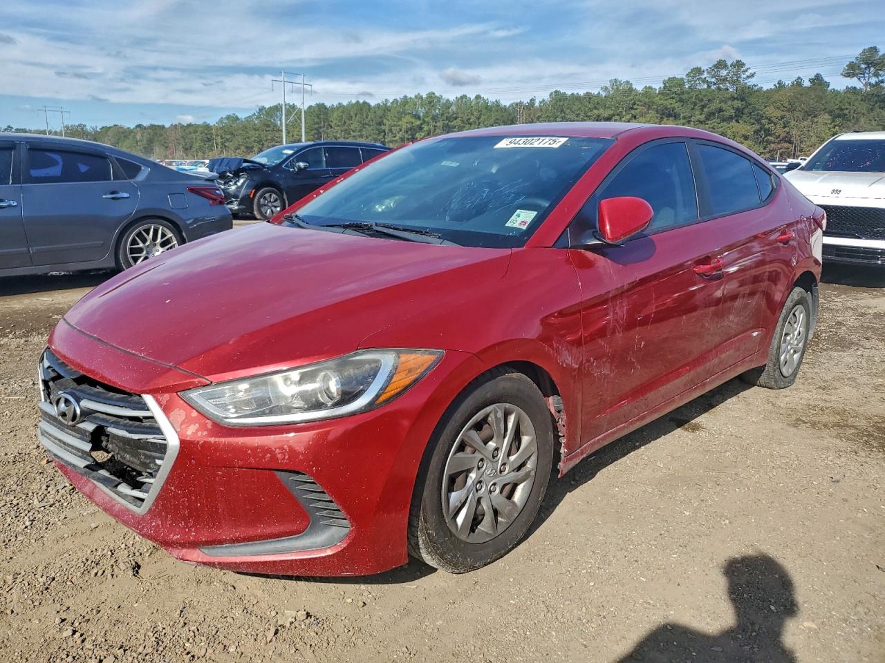 2017 Hyundai Elantra SE, VIN KMHD74LF9HU370867 — Rear end