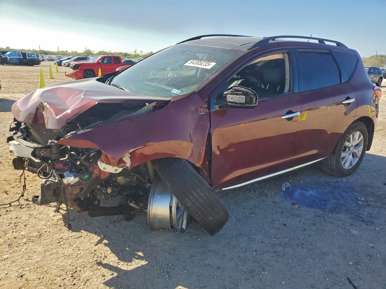 2012 Nissan Murano SV, VIN JN8AZ1MU1CW112356 — Front end