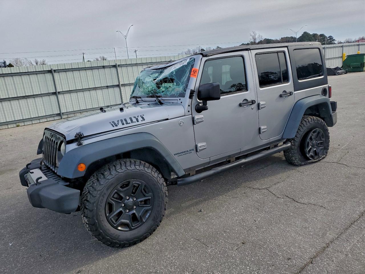 2014 Jeep Wrangler Unlimited Sport, VIN 1C4BJWDG8EL233629 — Крыша