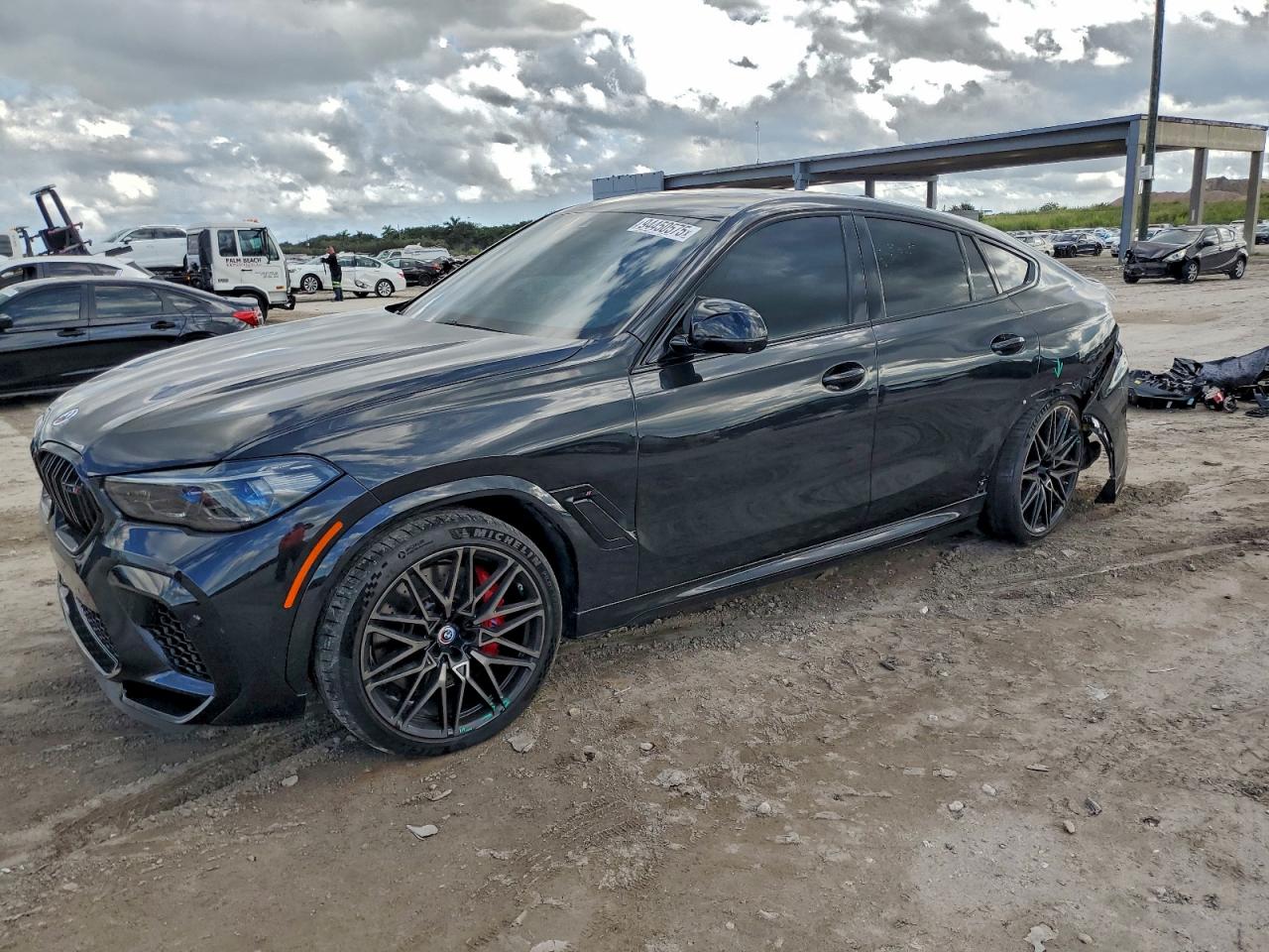 2023 BMW X6 M, VIN 5YMCY0C03P9N59492 — Rear end